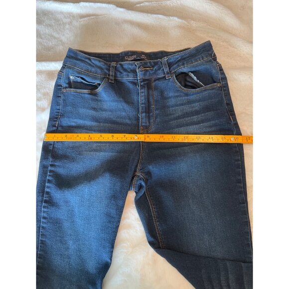 Ci Sono Dark Wash Skinny Jeans – Size 9/29, Frayed Hem, Stretch Denim - Picture 9 of 11